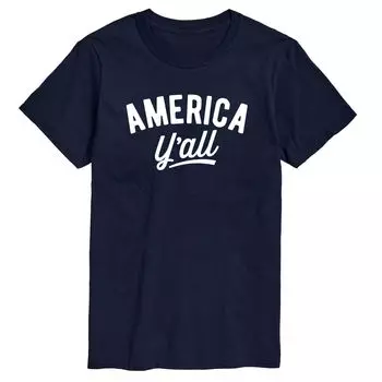 Футболка Big & Tall America Yall, Blue Licensed Character, синий