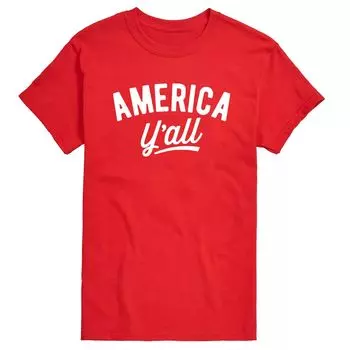 Футболка Big & Tall America Yall, Red Licensed Character, красный