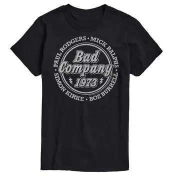 Футболка Big & Tall Bad Company 1973 года Licensed Character, черный