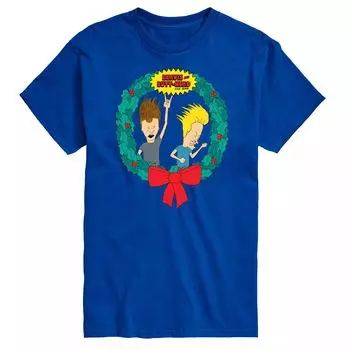 Футболка Big & Tall Beavis & Butthead Rockin с венком Licensed Character