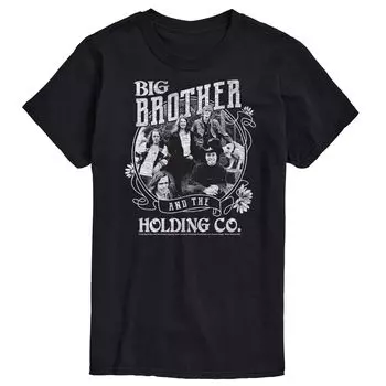 Футболка Big & Tall Big Brother Flowers Co Licensed Character, черный