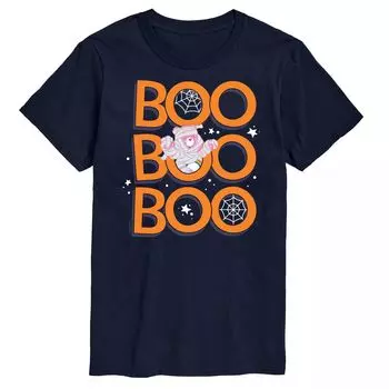 Футболка Big & Tall Care Bears Boo, Blue Licensed Character, синий