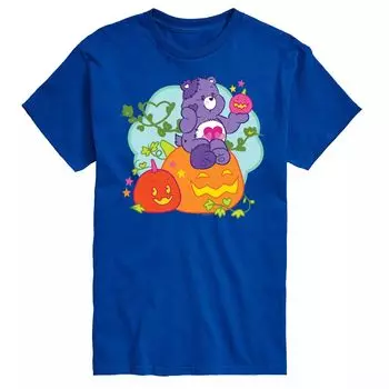 Футболка Big & Tall Care Bears с тыквой и мишкой Licensed Character, синий