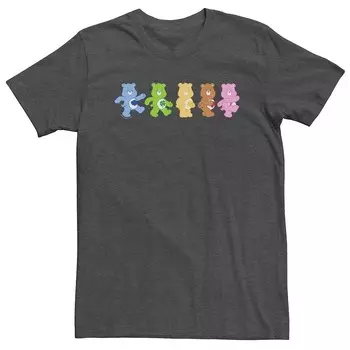 Футболка Big & Tall Care Bears Walk Groupshot Licensed Character, цвет Charcoal Heather