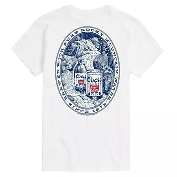 Футболка Big & Tall Coors Banquet Rocky Mountain с рисунком Licensed Character, белый