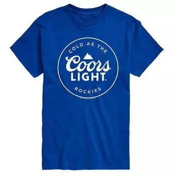 Футболка Big & Tall Coors Light Cold As The Rockies с рисунком Licensed Character, синий