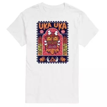 Футболка Big & Tall Crash Bandicoot Uka Uka Licensed Character, белый