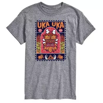 Футболка Big & Tall Crash Bandicoot Uka Uka Licensed Character, серый