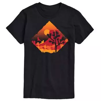 Футболка Big & Tall Desert Sunset Licensed Character, черный
