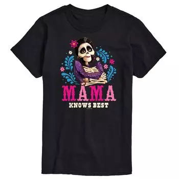 Футболка Big & Tall Disney Coco Mama Knows Best, Black Licensed Character, черный
