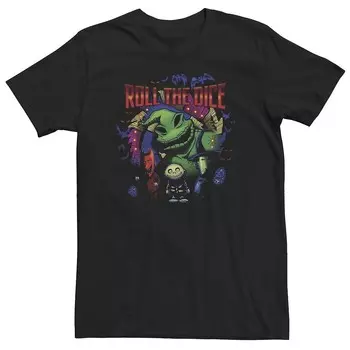 Футболка Big & Tall Disney «Кошмар перед Рождеством» Oogie Roll The Dice Licensed Character, черный