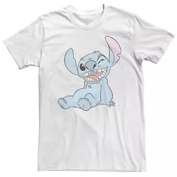 Футболка Big & Tall Disney Lilo & Stitch в стиле поп-арт с комиксами Licensed Character, белый