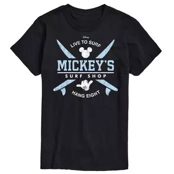 Футболка Big & Tall Disney Mickeys Surf Shop License, черный