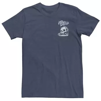 Футболка Big & Tall Disney Peter Pan Lost Boys с островом черепа Licensed Character, цвет Navy Heather