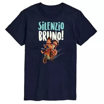 Футболка Big & Tall Disney/Pixar Luca Silenzio Bruno, Blue Licensed Character, синий