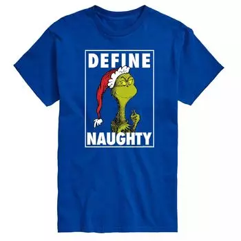 Футболка Big & Tall Dr. Seuss Define Naughty Licensed Character