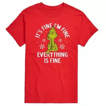 Футболка Big & Tall Dr. Seuss Grinch Im Fine Licensed Character