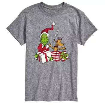 Футболка Big & Tall Dr. Seuss Max & Grinch Licensed Character