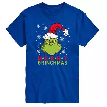 Футболка Big & Tall Dr. Seuss Merry Grinchmas Licensed Character, синий