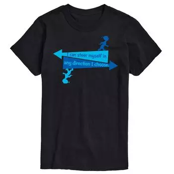 Футболка Big & Tall Dr. Seuss Steer Yourself, Black License, черный