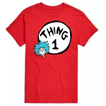 Футболка Big & Tall Dr Seuss Thing One Licensed Character, красный