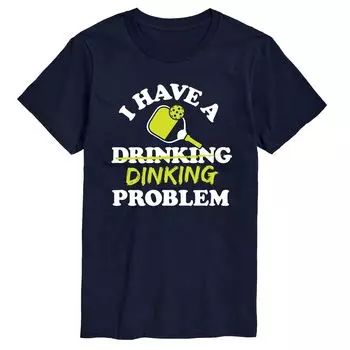 Футболка Big & Tall Drinking Prob Pickleball Licensed Character, синий