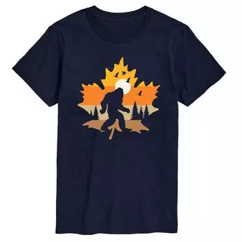 Футболка Big & Tall Fall Sasquatch Leaf Licensed Character, синий