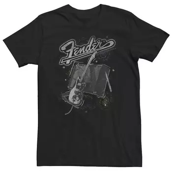 Футболка Big & Tall Fender In Space Licensed Character, черный