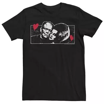 Футболка Big & Tall Frankenstein Monsters In Love Licensed Character, черный