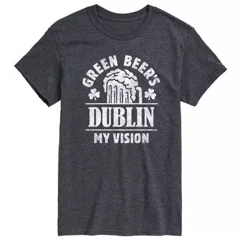 Футболка Big & Tall Green Beers Dublin My Vision License