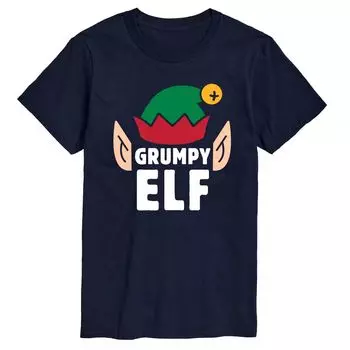Футболка Big & Tall Grumpy Elf Licensed Character, синий