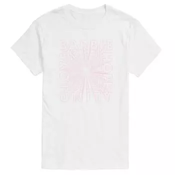 Футболка Big & Tall Hope Unity Love с рисунком Barbie, белый