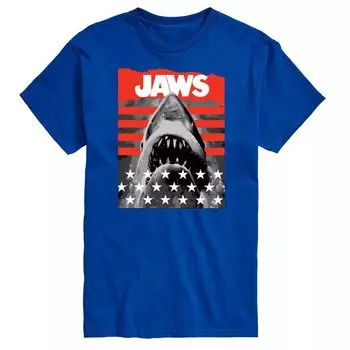 Футболка Big & Tall Jaws and Stripes Licensed Character, синий
