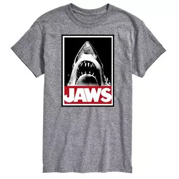 Футболка Big & Tall Jaws The Giant Licensed Character, серый