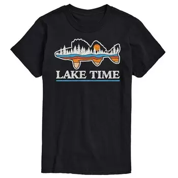 Футболка Big & Tall Lake Time Licensed Character, черный