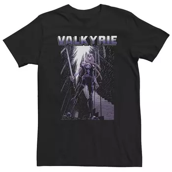 Футболка Big & Tall Marvel Valkyrie the Destroyer с мечом, черный