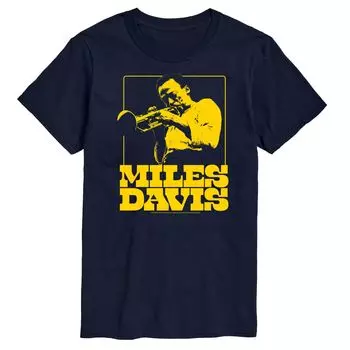 Футболка Big & Tall Miles Davis, Blue Licensed Character, синий