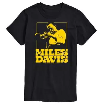 Футболка Big & Tall Miles Davis Licensed Character, черный
