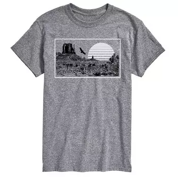 Футболка Big & Tall Monument Valley Sunset Licensed Character, серый