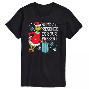 Футболка Big & Tall My Presence — это твой подарок Licensed Character, черный