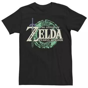 Футболка Big & Tall Nintendo Legend of Zelda: Tears of the Kingdom Master Sword с графическим логотипом Licensed Character