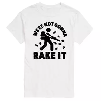 Футболка Big & Tall Not Gonna Rake It License, белый