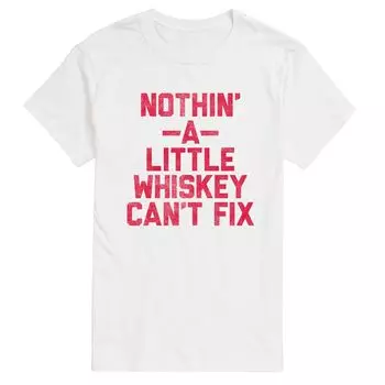 Футболка Big & Tall Nothin a Little Whiskey Can’t Fix с цветочным рисунком License, белый