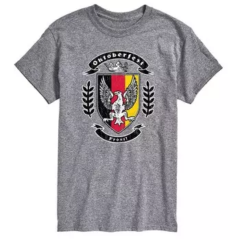 Футболка Big & Tall Oktoberfest Prost с рисунком Licensed Character, серый