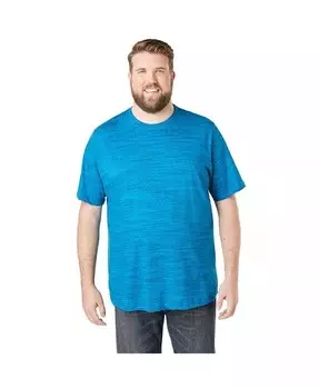 Футболка Big & Tall от KingSize из тяжелого джерси с круглым вырезом Boulder Creek, зеленый