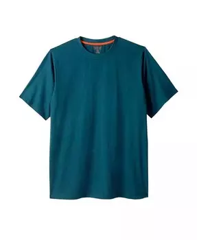 Футболка Big & Tall от KingSize из тяжелого джерси с круглым вырезом Boulder Creek, синий