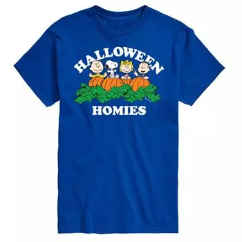 Футболка Big & Tall Peanuts Halloween Homies Licensed Character, синий