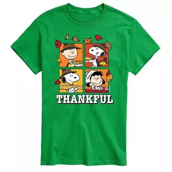 Футболка Big & Tall Peanuts с благодарностью Licensed Character, зеленый
