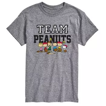 Футболка Big & Tall Peanuts Team Peanuts Licensed Character, серый
