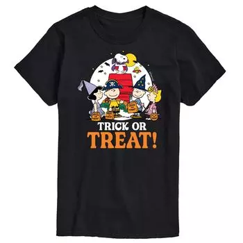 Футболка Big & Tall Peanuts Trick Or Treat Licensed Character, черный